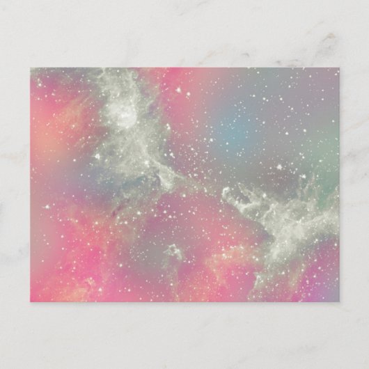 Starbabe Nebula Pastel Postkarte (Vorderseite)