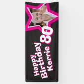 Starbanner für kundenspezifische Fotos aus dem 80. Banner (Vertikal)