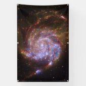 Starbirth im Pinwheel: M101 Galaxy Banner (Vertikal)