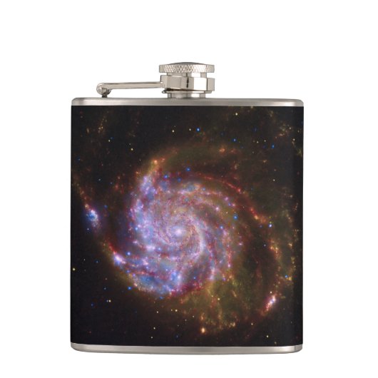 Starbirth im Pinwheel: M101 Galaxy Flachmann (Vorderseite)