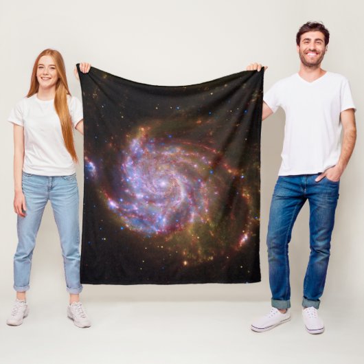 Starbirth im Pinwheel: M101 Galaxy Fleecedecke (Beispiel)