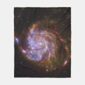 Starbirth im Pinwheel: M101 Galaxy Fleecedecke (Vorderseite)