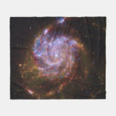 Starbirth im Pinwheel: M101 Galaxy Fleecedecke (Vorderseite (Horizontal))