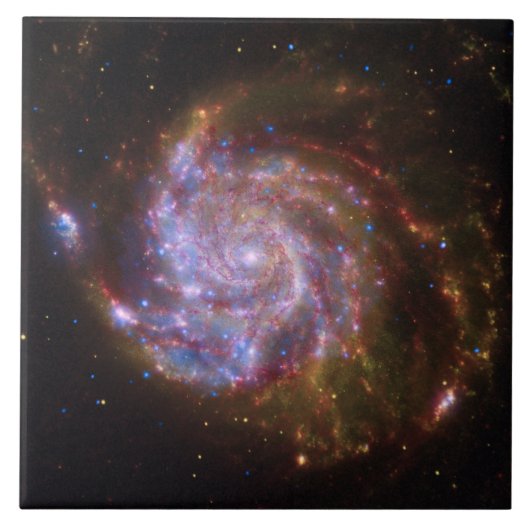Starbirth im Pinwheel: M101 Galaxy Fliese (Vorderseite)