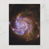 Starbirth im Pinwheel: M101 Galaxy Postkarte (Vorderseite)