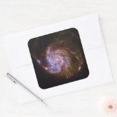 Starbirth im Pinwheel: M101 Galaxy Quadratischer Aufkleber (Umschlag)
