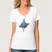 Starblade Emblem – Glitzor9 Women’s V-Neck T-Shirt (Vorderseite)
