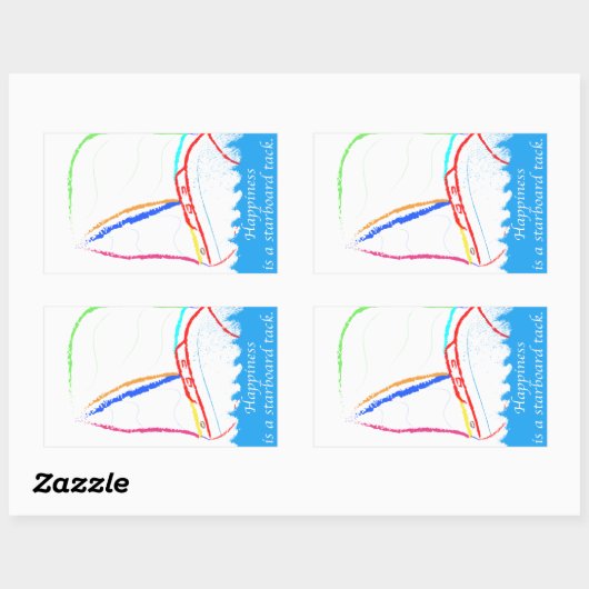 Starboard-Tor Rechteckiger Aufkleber (Blatt)