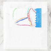 Starboard-Tor Rechteckiger Aufkleber (Tasche)