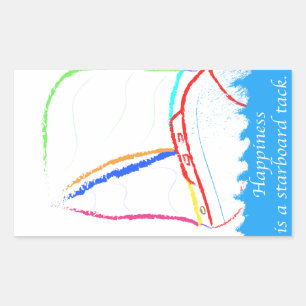 Starboard-Tor Rechteckiger Aufkleber