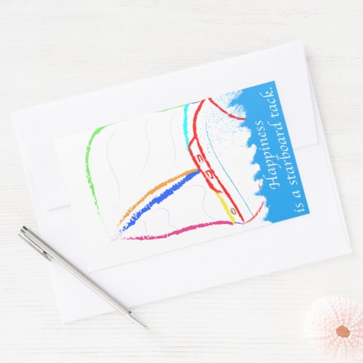 Starboard-Tor Rechteckiger Aufkleber (Umschlag)