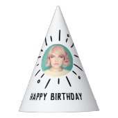 STARBURST | Custom Simple & Chic Photo Partyhütchen (Vorderseite)