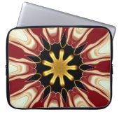 Starburst : Deep Crimson & Gold Luxury Tech Protec Laptopschutzhülle (Vorderseite)