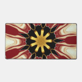 Starburst | Deep Crimson & Gold Luxury Workspace A Schreibtischunterlage (Vorderseite)