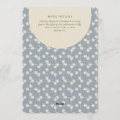 Starburst Geometric Gender Neutral Blue Beige Einladung (Rückseite)