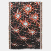 Starburst Network – Premium Woven Blanket Decke (Vorderseite Vertikal)