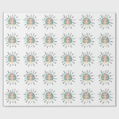 STARBURST | Simple Custom Fun Photo Wrapping Paper Geschenkpapier (Flach)