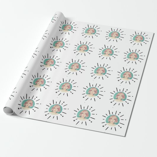 STARBURST | Simple Custom Fun Photo Wrapping Paper Geschenkpapier (Ungerollt)