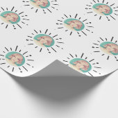 STARBURST | Simple Custom Fun Photo Wrapping Paper Geschenkpapier (Ecke)