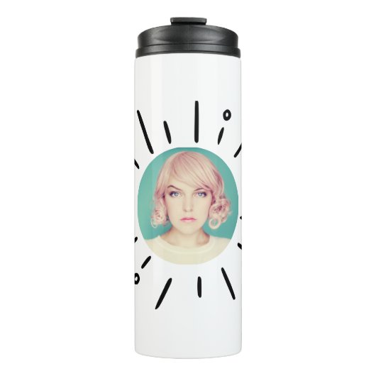 STARBURST | Simple Fun Custom Photo Tumbler Thermosbecher (Vorderseite)