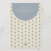 Starburst Stripe Geometric Gender Neutral Beige Einladung (Rückseite)