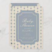 Starburst Stripe Geometric Gender Neutral Beige Einladung (Vorne/Hinten)