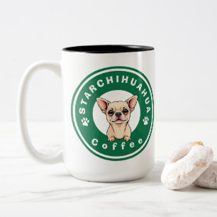 StarChihuahua-Kaffee Zweifarbige Tasse