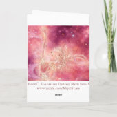 Stardancer Grußkarte Karte (Rückseite)