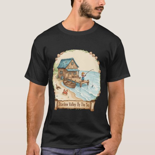 Stardew Valley am Meer T-Shirt (Vorderseite)