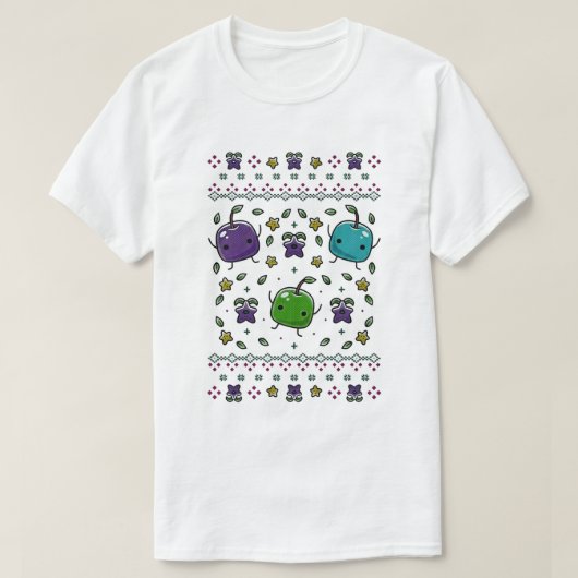 Stardew Valley Junimo & Stardrop Häkeldesign - T-Shirt (Design vorne)