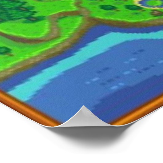 Stardew Valley Map Poster (Ecke)