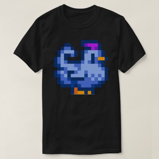 Stardew Valley Shane Blue Chicken Sticker &Amp; Pi T-Shirt (Design vorne)
