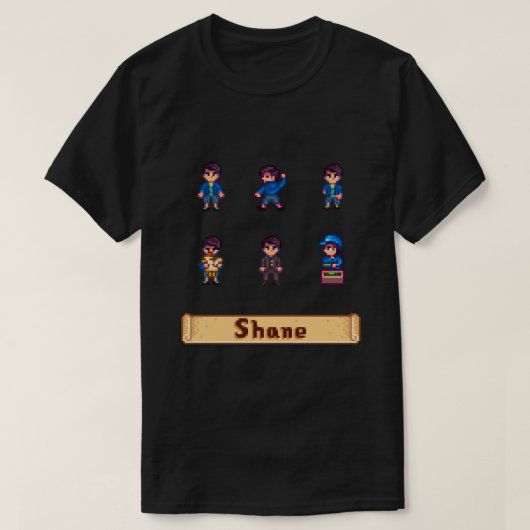 Stardew Valley Sprites - Shane Sticker.png T-Shirt (Design vorne)