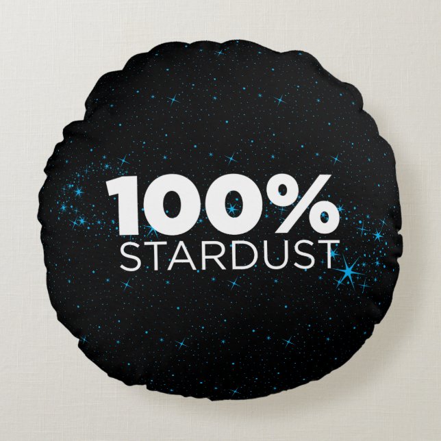 Stardust 100% rundes kissen (Vorderseite)