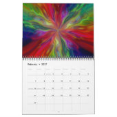 Stardust Abstrakte Kunst der Sterne Kalender (Feb 2027)