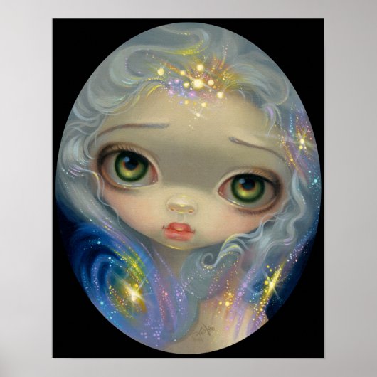 Stardust Angel ART DRUCKEN Große mit Augen Kunst A Poster (Vorne)