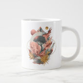 Stardust blühen über kosmische Schritte Jumbo-Tasse (Rechts)