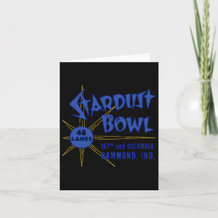 Stardust Bowl Retro Vintag Bowling Indiana Karte