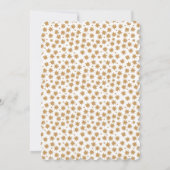 Stardust Celestial Magical Boho Gold Baby Dusche Einladung (Rückseite)