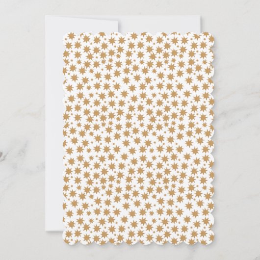 Stardust Celestial Magical Boho Gold Baby Dusche Einladung (Rückseite)