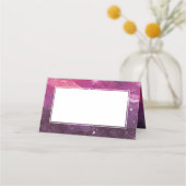 Stardust Cosmic Pink Wedding Platzkarte (Rückseite)