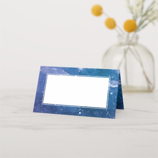 Stardust Cosmic Violet Wedding Platzkarte (Rückseite)