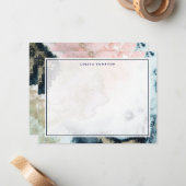 Stardust Elegance Personalisiert Stationery Mitteilungskarte (Vorderseite/Rückseite Beispiel)