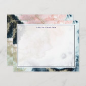 Stardust Elegance Personalisiert Stationery Mitteilungskarte (Vorne/Hinten)