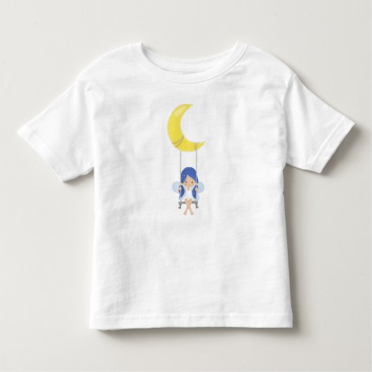 Stardust Fairy, Niedliche Fairy, Swing-Fee, Mond Kleinkind T-shirt (Vorderseite)