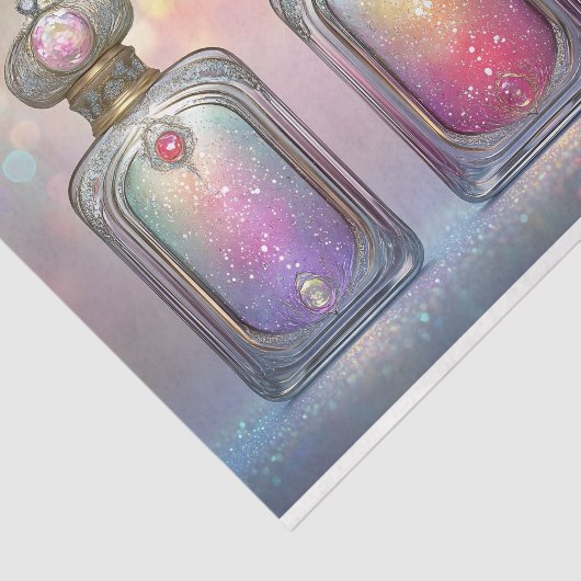 Stardust Glitzer Parfüms Flaschen AF5 Decoupage Seidenpapier (Ausschnitt)