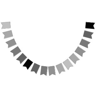 Stardust Grey bis Black Gradient Thema Wimpelkette