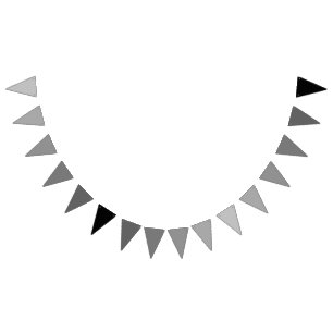 Stardust Grey to Black Farbverlauf-Thema Wimpelkette