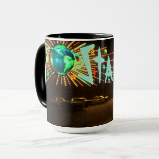 Stardust Hotel and Casino Las Vegas Neon der 50er  Tasse (Vorderseite Links)