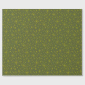 Stardust in Olive Green and Citrine Coordination Geschenkpapier (Flach)